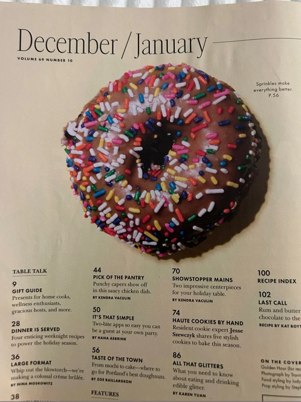 December 2024 / January 2025 Bon Appetit Magazine - Holiday Issue Vol 69 No 10